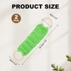 Unique Bargains Woven Cotton Rope Wooden Rings Handmade Towel Rings - 2 of 4
