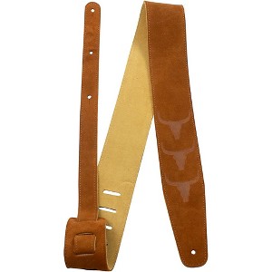 Perri's Embossed Bull Natural Suede Guitar Strap 2.5 in. - 1 of 3