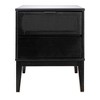 Storied Home Crawford Nightstand: Modern Bohemian Style, Solid Wood, Square Shape, 24" High - 4 of 4