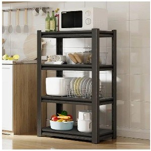 Metal kitchen storage rack, 1600 pound heavy-duty storage rack without import fees, 5-layer adjustable storage rack, practical catering storage rack - 1 of 4