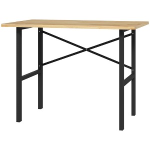 46"L x 28"W Garage Table with X Bar Support and Natural Tabletop - 1 of 4
