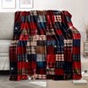 Lomsoe Cozy Vintage Buffalo Plaid Flannel Throw Blanket - Soft & Warm for Couch, Bed, Office, and Travel - Ideal Christmas or Birthday Gift. - 2 of 4