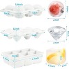 MOVSSOU Silicone Ice Cube Trays Square Sphere Diamond Shape 3 Pack - 3 of 4