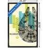 Trends International Star Wars: Mid-century Modern - Millennium Falcon Framed Wall Poster Prints - 3 of 4