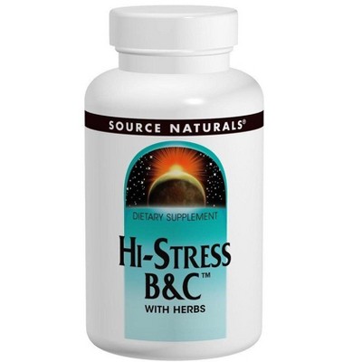 Hi Stress B&C with Herbs by Source Naturals, Inc.  -  60 Tablet