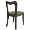 Okak Set of 2 Upholstered Heart-Shaped Hollow Back Dining Chair Without Arm,Wooden Accent Dining Chairs for Dining Room,Kitchen - 4 of 4