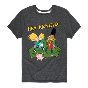 Boys' - Hey Arnold! - Arnold, Gerald and Abner Short Sleeve Graphic T-Shirt - 1 of 4