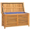 vidaXL Patio Storage Box with Bag 44.9"x19.7"x22.8" Solid Wood Teak - 4 of 4