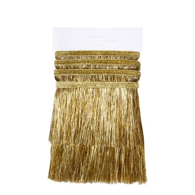 Meri Meri Gold Tinsel Fringe Party Garland, 1.8m