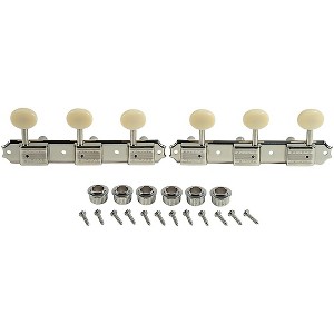 Kluson 3 On A Plate Supreme Series Oval Plastic Tuning Machines Nickel - 1 of 1