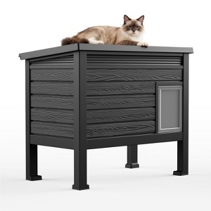 MooxvMoo Indoor-Outdoor Cat Shelter,Weatherproof Protection with Insulated Design, for Multiple Cats,Warm & Easy to Assemble - 1 of 4