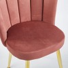 Sapphtopaz Dining Chairs Set of 2 Bistro Chair with Iron Legs Dining Room Chair with Velvet Upholstered Kitchen Chairs for Kitchen, Bedroom - 2 of 4