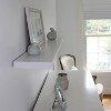 60" Floating Shelf Wall Mounted Hidden Brackets White - InPlace: MDF, Easy Install - 2 of 3