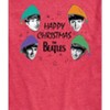Men's - The Beatles - Happy Christmas Festive Santa Hats Short Sleeve Graphic T-Shirt - 2 of 4