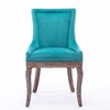 PAGED Modern Style Dining Chairs Set of 2 Upholstered Living Room Chairs with Wood legs and Bronze Nail Head for Living Room - 3 of 4