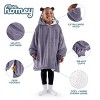 The Bare Homey - Kids Wearable Blanket - Fleece Side Pockets - 3 of 4