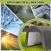 Portable Shed,Outdoor Storage Shelter,Heavy Duty Waterproof Storage Tent Sheds with Roll-up Zipper Door for Motorcycle,Bike,Garden Tools - 3 of 4