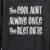 Women's - Instant Message - Best Christmas Gifts Cool Aunt Lightweight French Terry Slouchy - 2 of 4