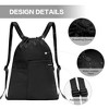 Generic Drawstring Backpack with Mesh Pocket Water Resistant String Beach - 3 of 4