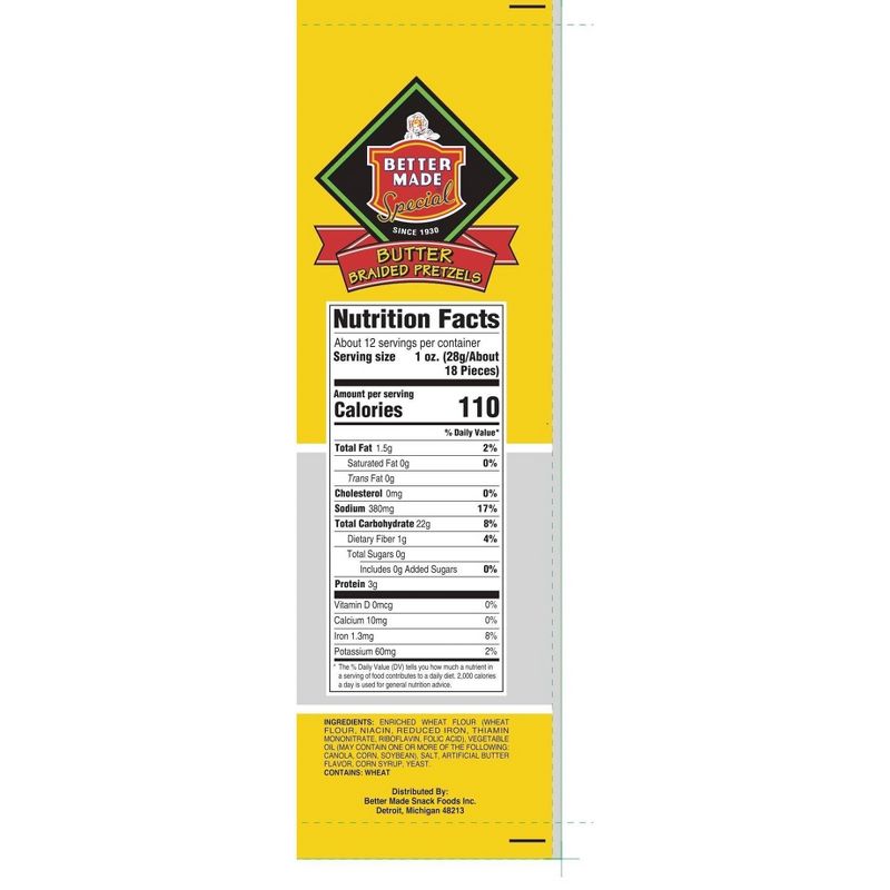 Better Made Special Butter Braided Baked Pretzels - 12oz, 4 of 5