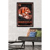 Trends International NFL Cincinnati Bengals - Neon Helmet 23 Framed Wall Poster Prints - 2 of 4