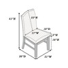 Osparple Patio Dining Chairs Set of 2 Traditional Formal Outdoor Chair with Upholstered Wingback Design Oak Finish for Outside - 2 of 4