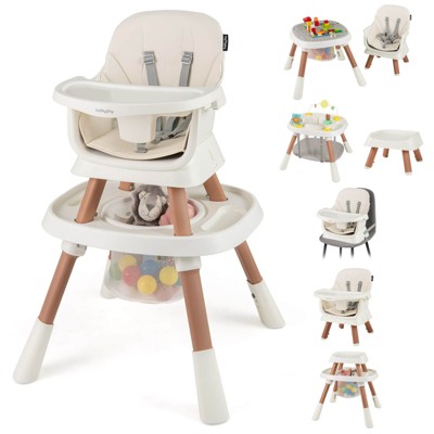 Safstar 16-in-1 Baby High Chair with Activity Center Booster Seat Building Block Table