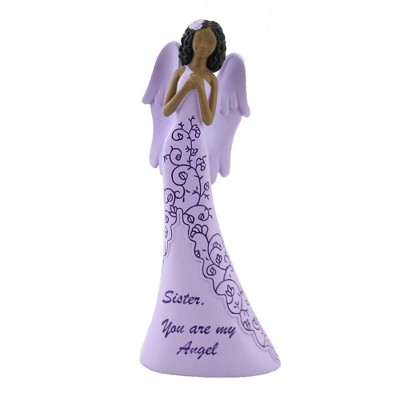 Black Art 8.5" Sister, You Are My Angel Family Sibling Figurine  -  Decorative Figurines