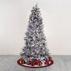 7.5' Frosted Green Pre-Lit Artificial Christmas Tree With Pine Cones - Safavieh - 3 of 4