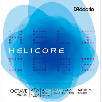 D'Addario Helicore Octave Series Violin D String 4/4 Size, Medium