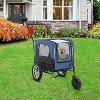 FDW 2-in-1 Dog Stroller & Bike Trailer Weatherproof Pet Carrier with Removable Hitch & Spacious Interior Bicycle Trailer Jogger Stroller for Medium and Large Dogs - 2 of 4