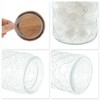 Unique Bargains Lantern Pattern Decorative Glass Jar with Lid 1 Pc - 4 of 4