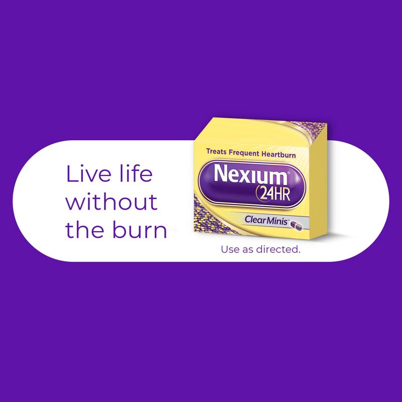 Nexium 24HR ClearMinis Delayed Release Heartburn Relief Capsules, Esomeprazole Magnesium Acid Reducer - 14ct, 3 of 10