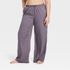 Women's Luxury Collection Shadow Striped Satin Pajama Pants - Auden™ - 4 of 4