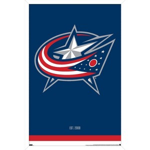 Trends International NHL Columbus Blue Jackets - Logo 21 Framed Wall Poster Prints - 1 of 4