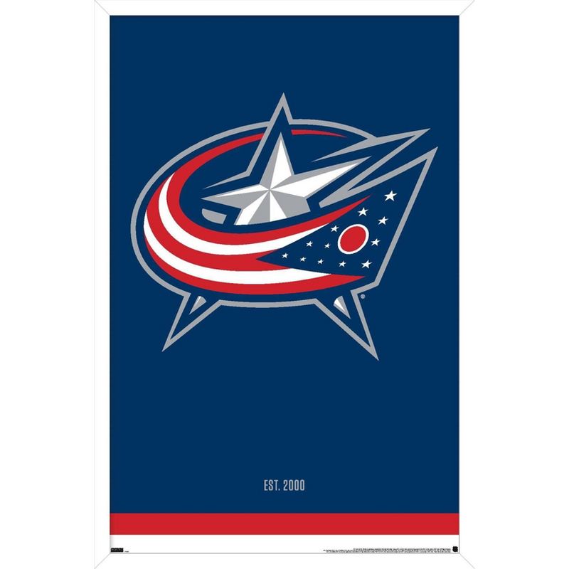 Trends International NHL Columbus Blue Jackets - Logo 21 Framed Wall Poster Prints, 1 of 7