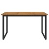 vidaXL Patio Table with U-shaped Legs 55.1 in.x31.5 in.x29.5 in. Solid Wood Acacia - 3 of 4