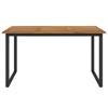 vidaXL Patio Table with U-shaped Legs 55.1 in.x31.5 in.x29.5 in. Solid Wood Acacia - image 3 of 4