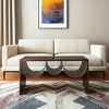 HomeRoots 32" Black and Copper Mirrored Glass and Steel Solid Coffee Table - 2 of 4