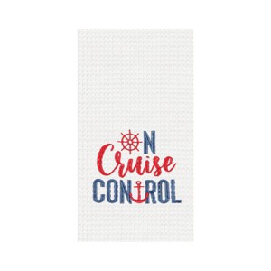 C&F Home On Cruise Control Embroidered & Waffle Weave Kitchen Towel - 1 of 4
