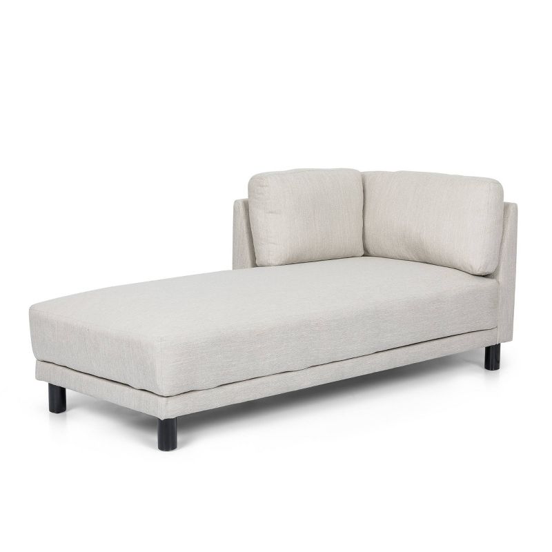 Hyland Contemporary Fabric Upholstered Chaise Lounge - Christopher Knight Home, 1 of 12