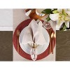 DII Variegated Placemat Set 6 Piece, Red, 15" Dia - 2 of 4