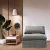38" Naveen Ottoman and Bench Gray Linen - Acme Furniture - 2 of 4