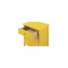HomeStock Yellow Nightstand 25x19x15 Compact Transitional Bedside Table with Three Drawers and Easy Assembly for Bedroom Storage - 4 of 4