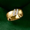 Ross-Simons 0.15 ct. t.w. Diamond Double-Stripe Ring in 18kt Yellow Gold Size 5 - 4 of 4