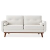 64" Loveseat Sofa, Mid Century Modern Couch Comfy Love Seat Couches for Living Room - 3 of 4