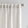 84"x50" Peri Home 2pk 84" 100% Linen Back Tab Lined White - 2 of 4