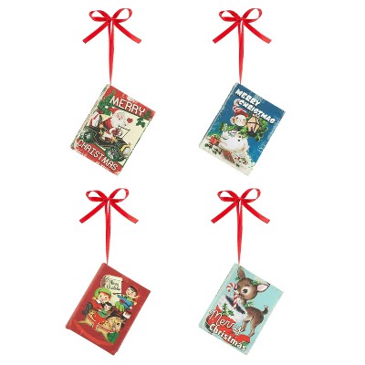 Mr. Christmas Mini Songbook Christmas Ornaments - 4" Set of 4