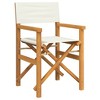 Director's Chair Set of 2,Teak wood, Polyester vidaXL - 3 of 4