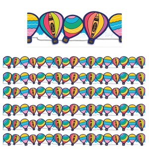 Eureka® Crayola® Colors of Kindness Hot Air Balloons Extra Wide Die-Cut Deco Trim®, 37 Feet Per Pack, 6 Packs - 1 of 4